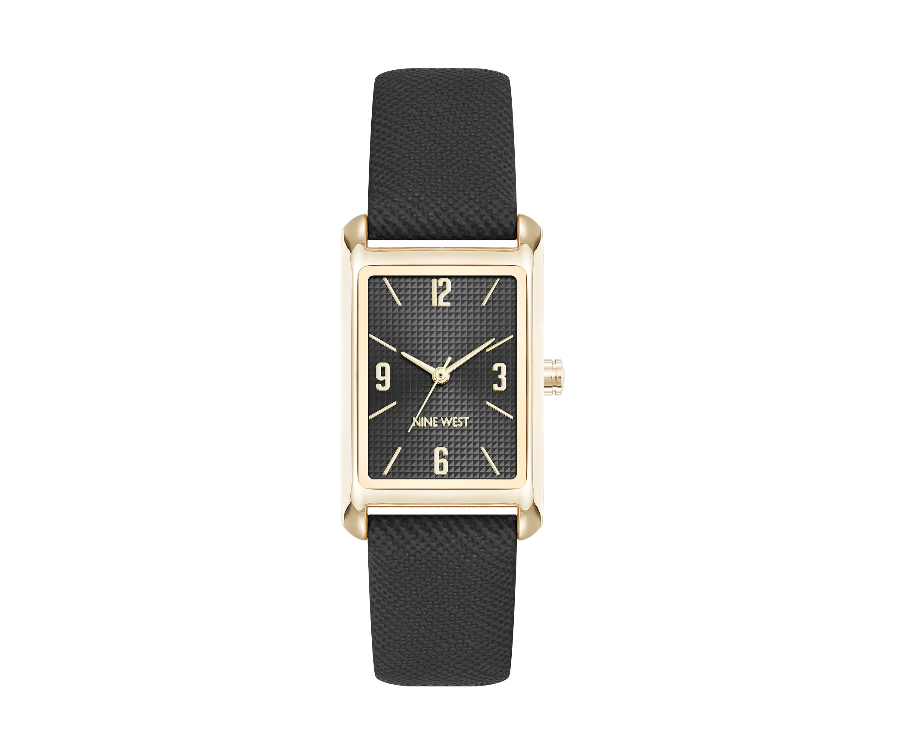 Quartz Rectangular Polyurethane Leather Band Watch