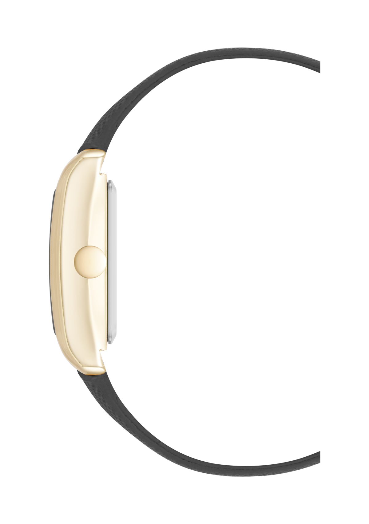 Quartz Rectangular Polyurethane Leather Band Watch