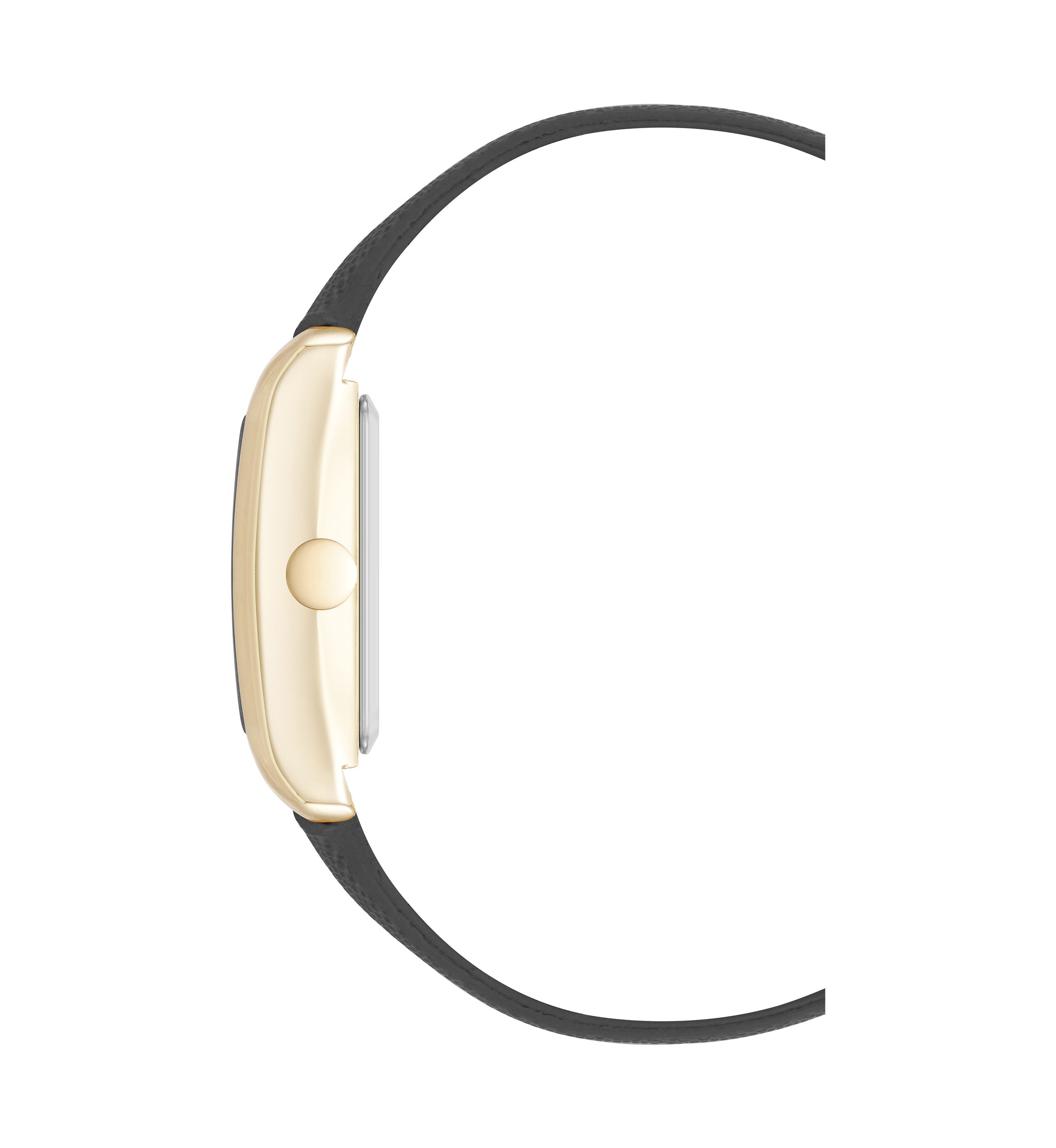 Quartz Rectangular Polyurethane Leather Band Watch