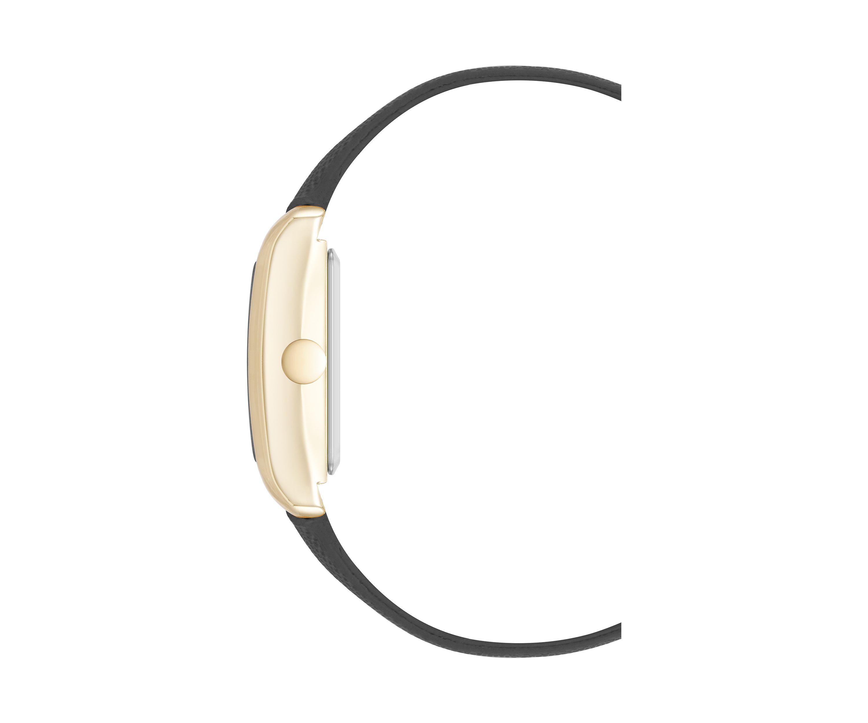 Quartz Rectangular Polyurethane Leather Band Watch