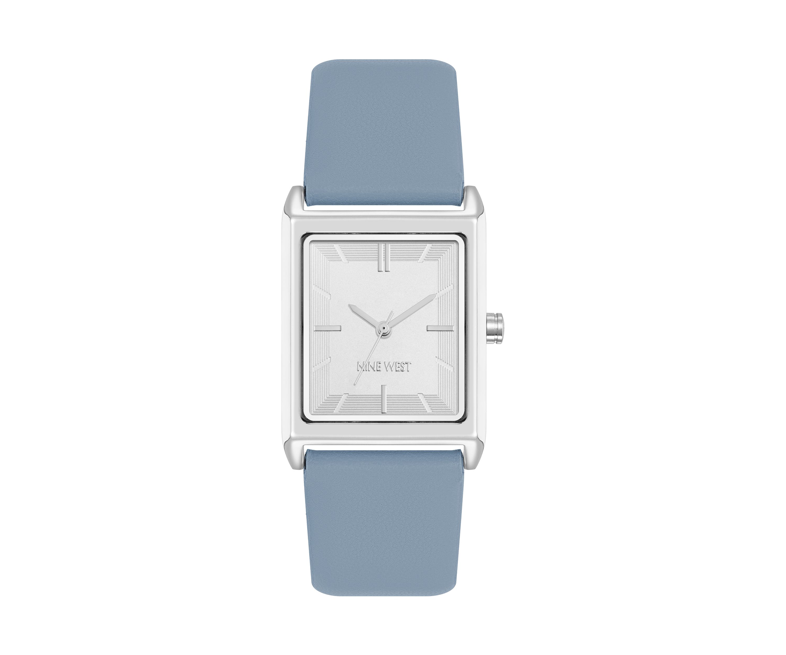 Quartz Rectangular Polyurethane Leather Band Watch