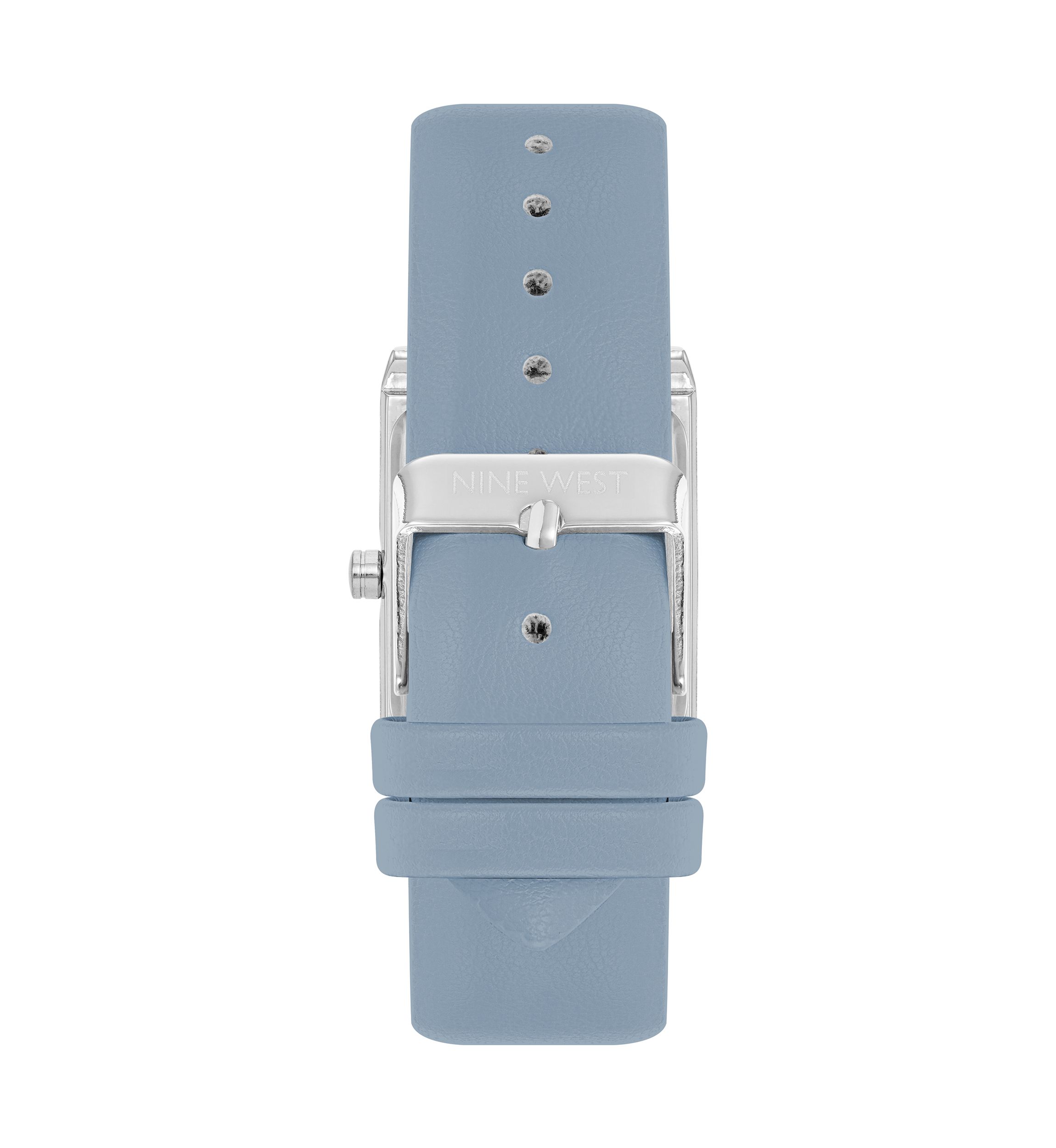 Nine West Quartz Rectangular Polyurethane Leather Band Watch | Belk