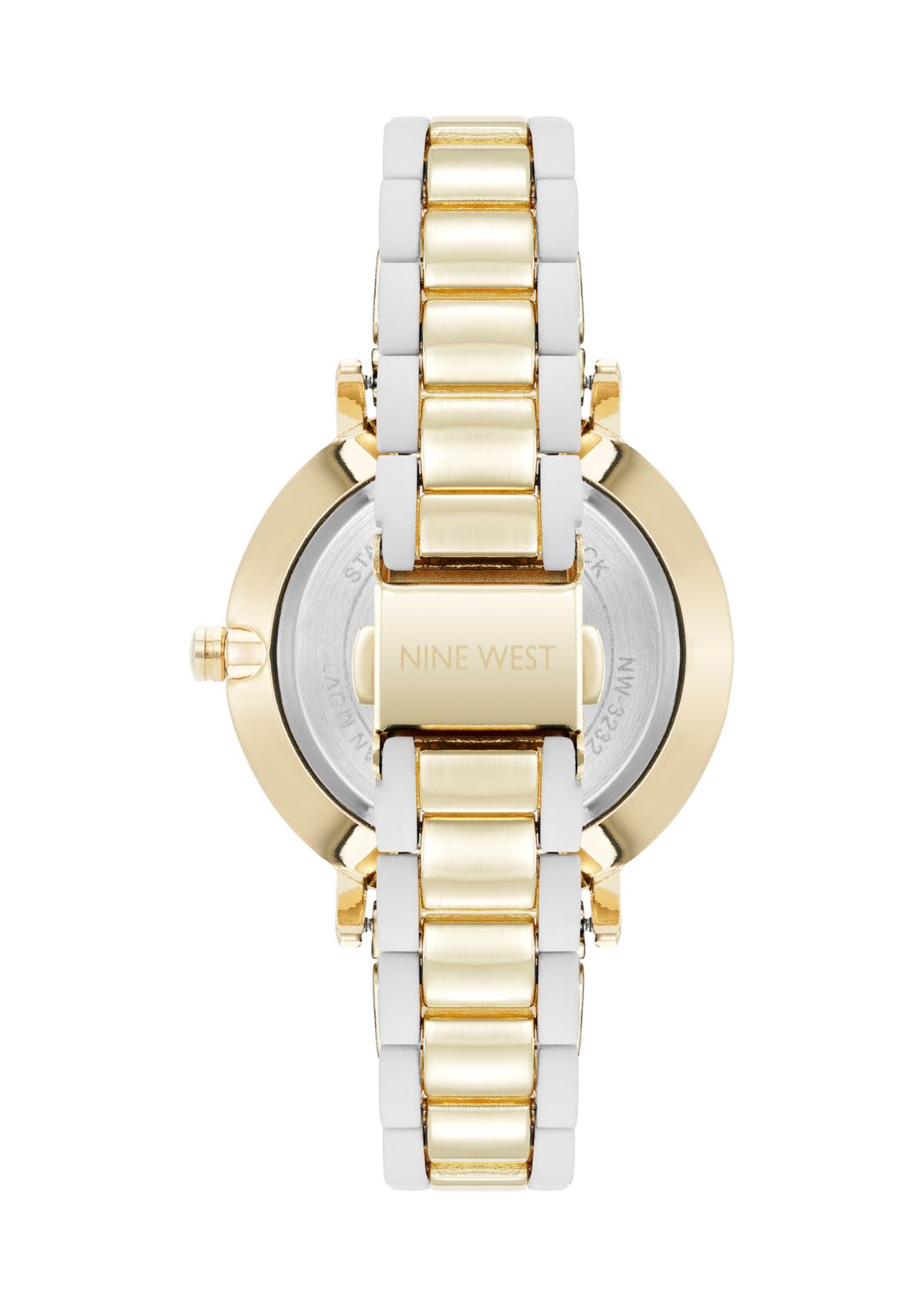 Quartz Silicone and Gold-Tone Metal Alloy Watch