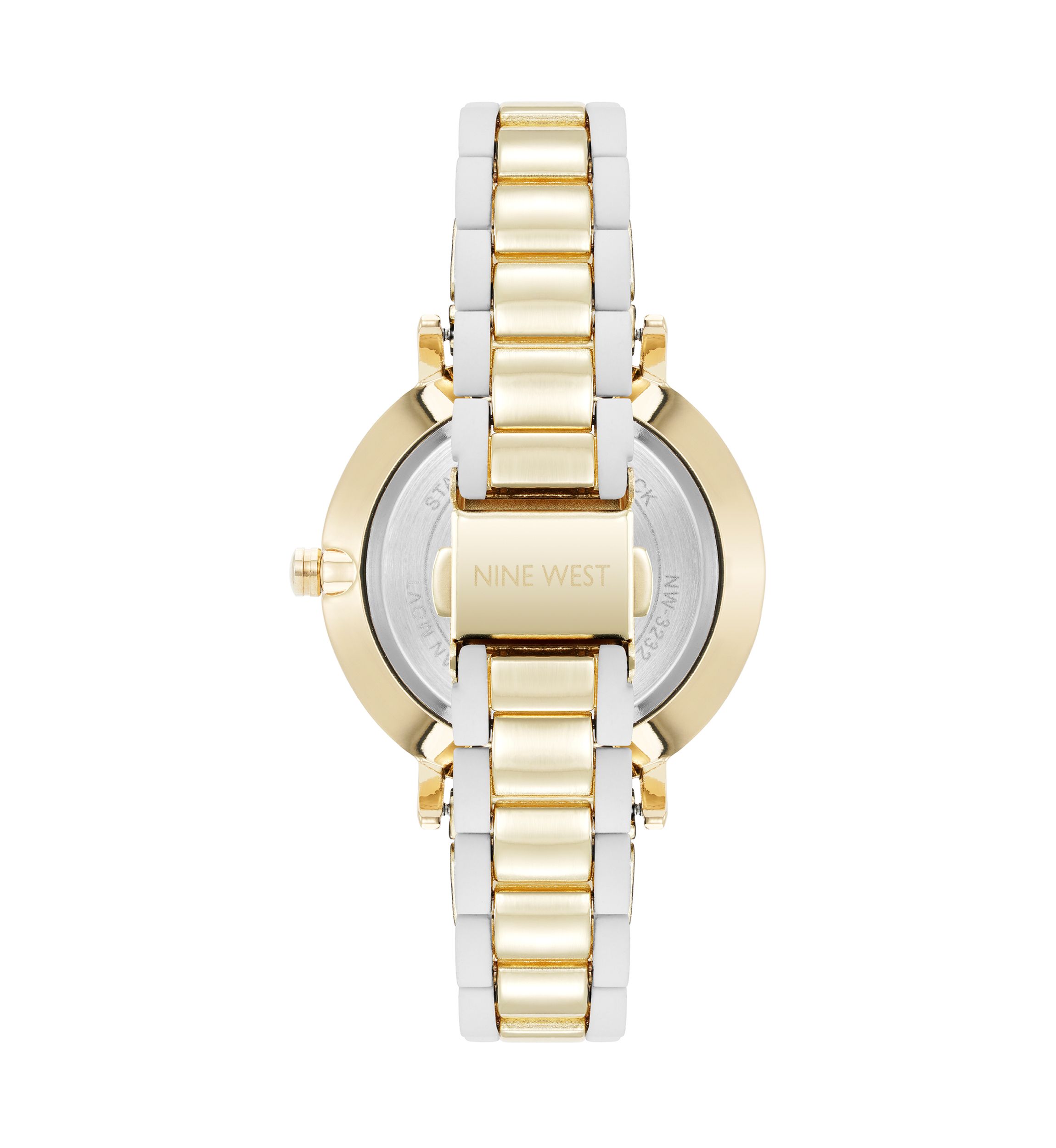 Quartz Silicone and Gold-Tone Metal Alloy Watch