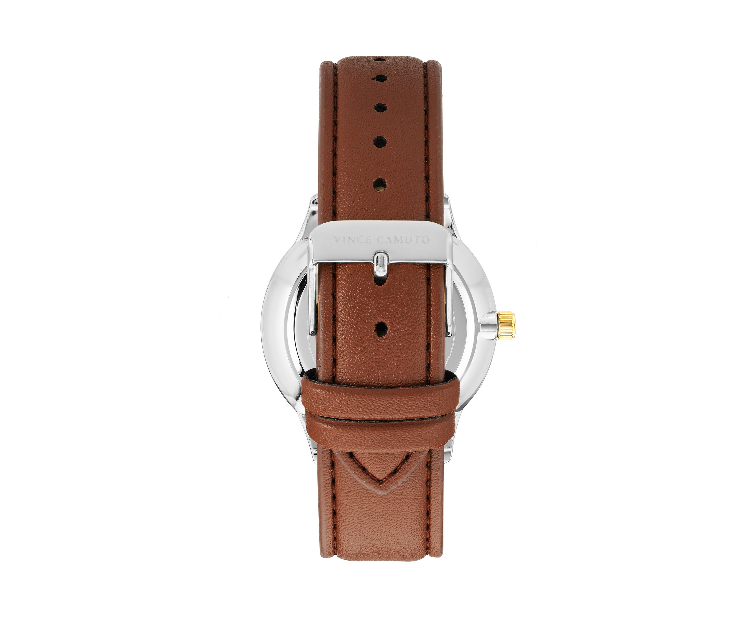 Quartz Vintage Brown Leather Band with Green Dial Watch