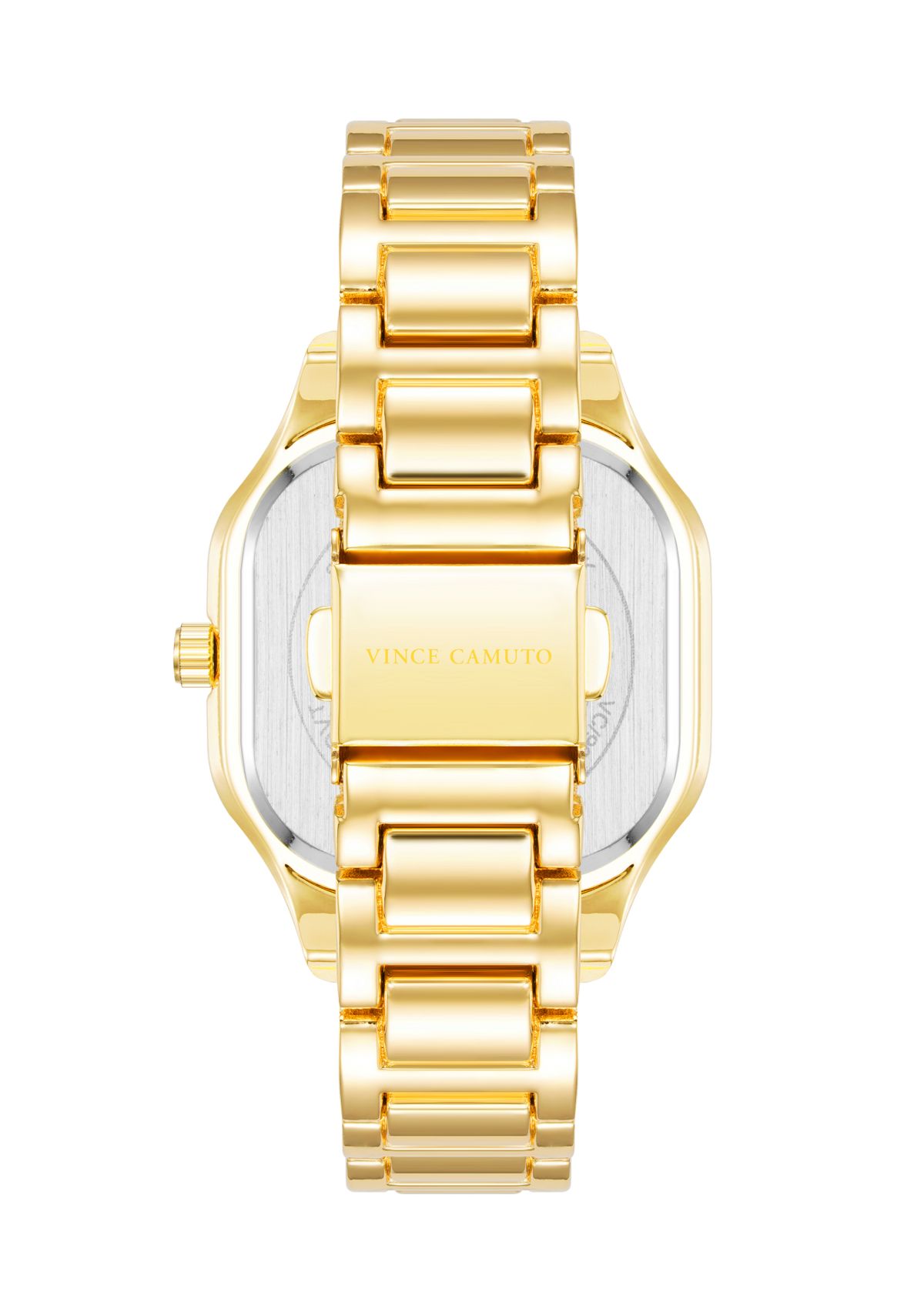 Gold Tone Mother of Pearl Glitz Watch