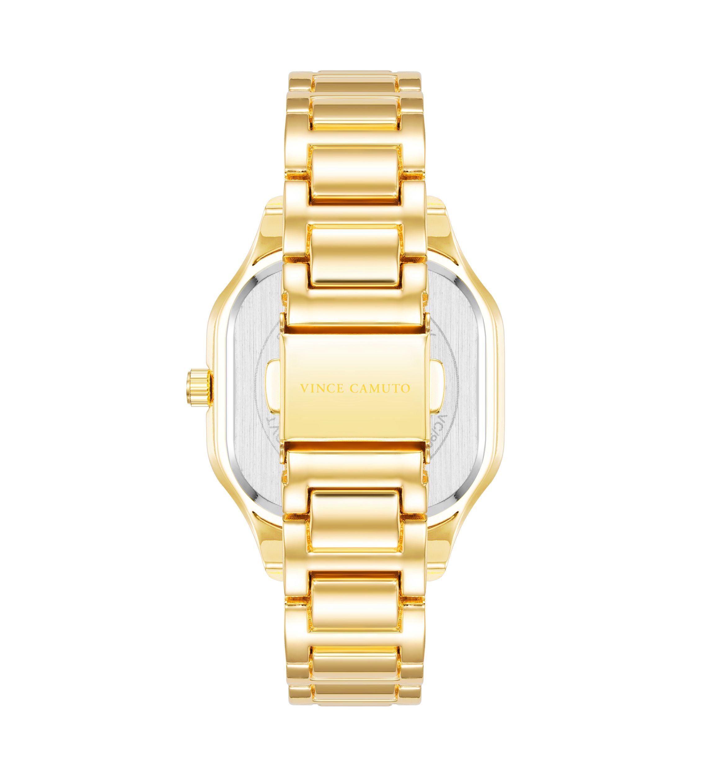Gold Tone Mother of Pearl Glitz Watch