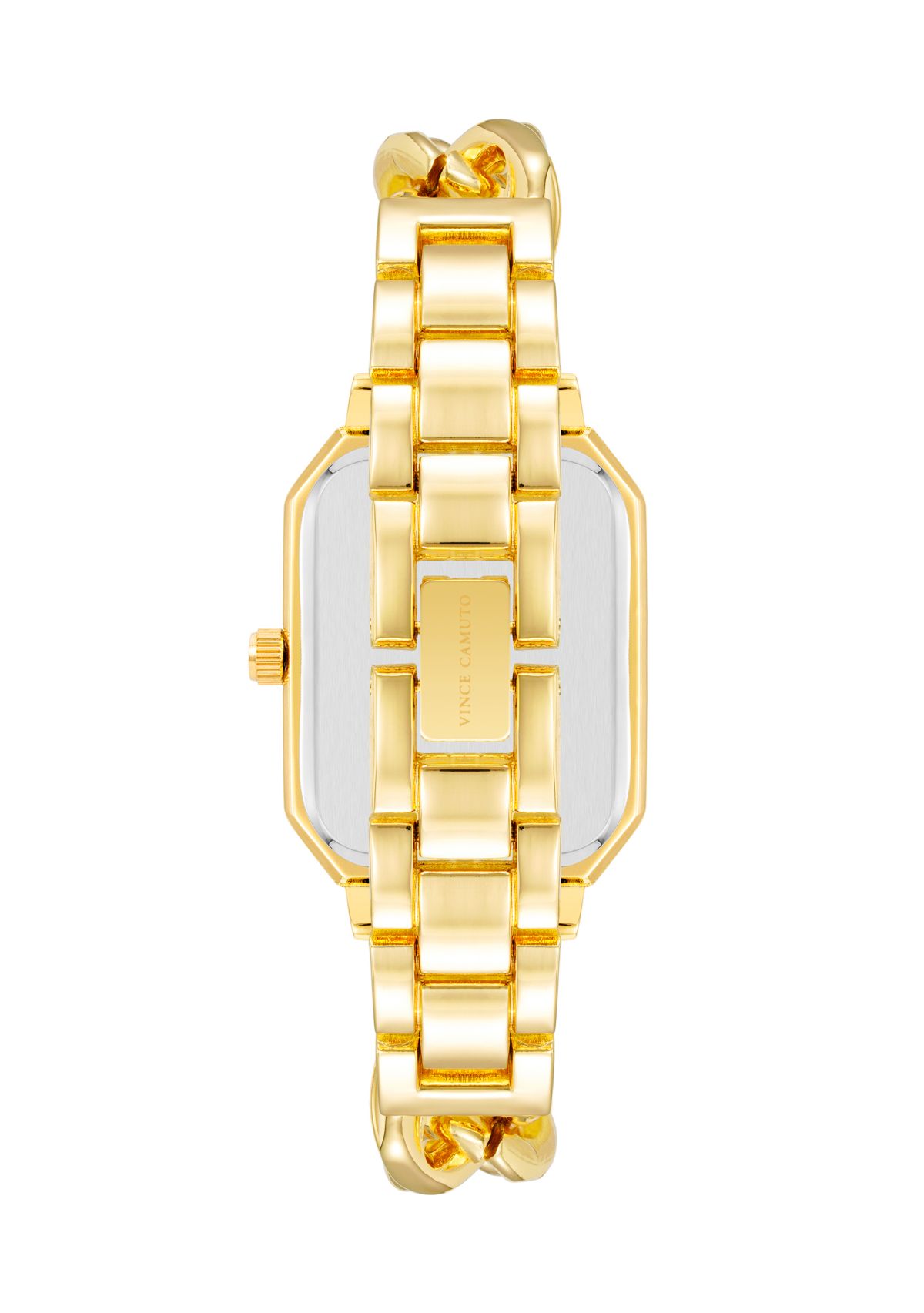 Vince Camuto Gold Metal Chain Watch with Champagne Dial Belk