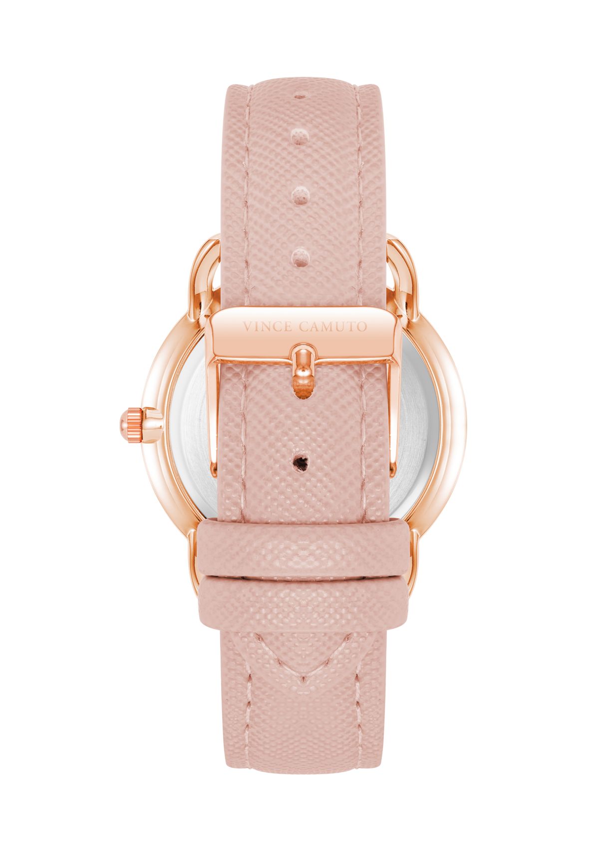 Glitz Dial Faux Leather Band Watch