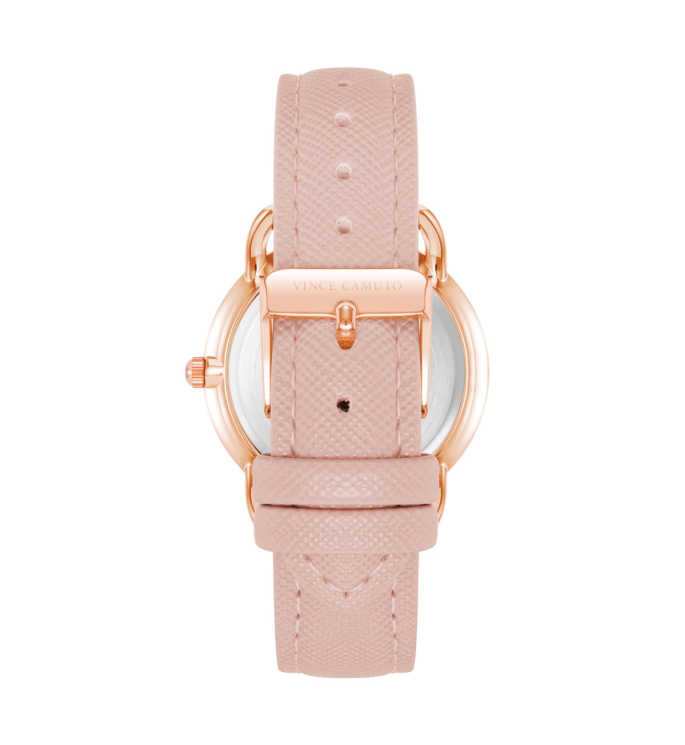 Glitz Dial Faux Leather Band Watch