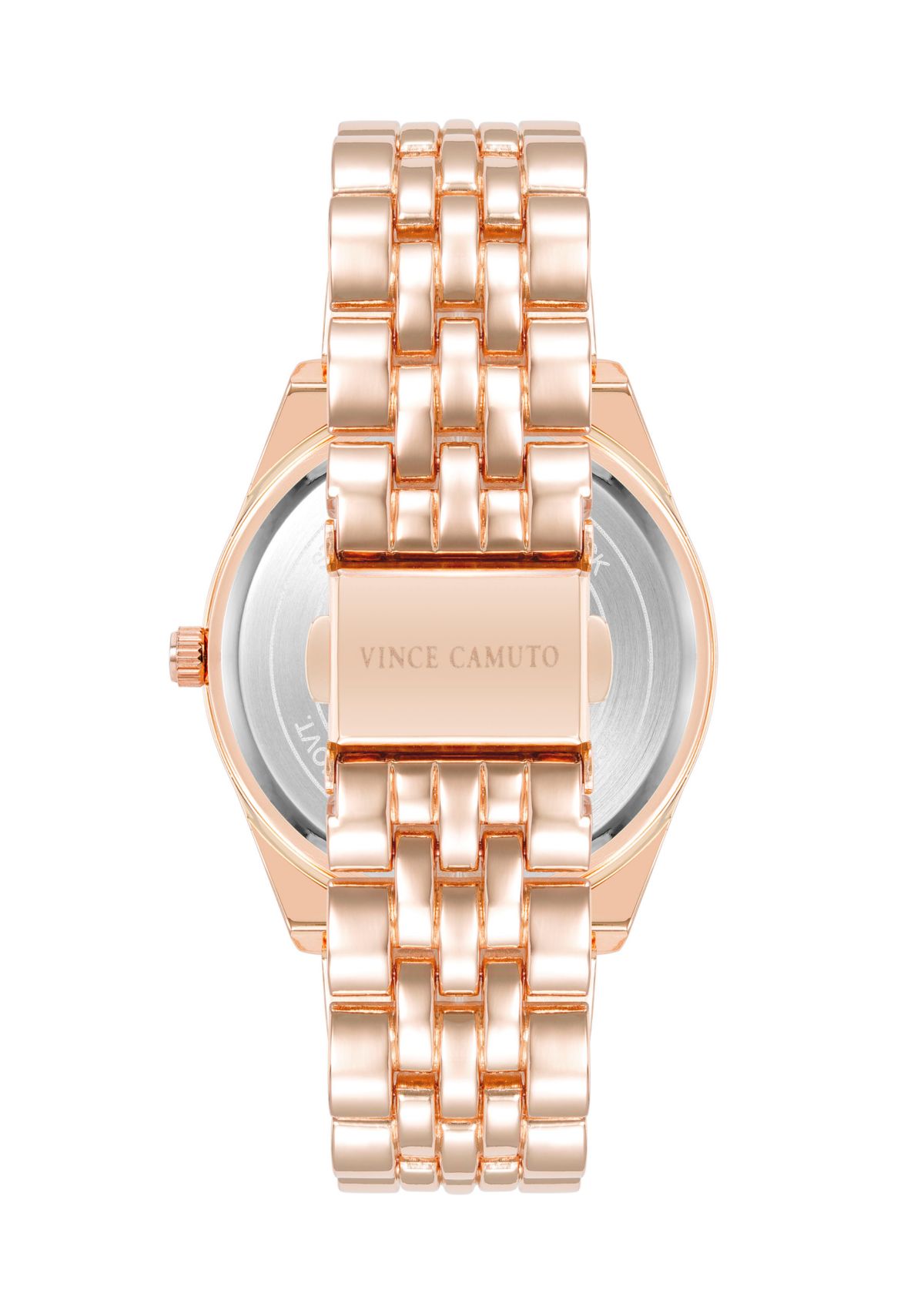 Metal Link Crystal Bezel Watch