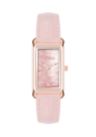 Blush Pink Strap with Rectangle Dial Watch