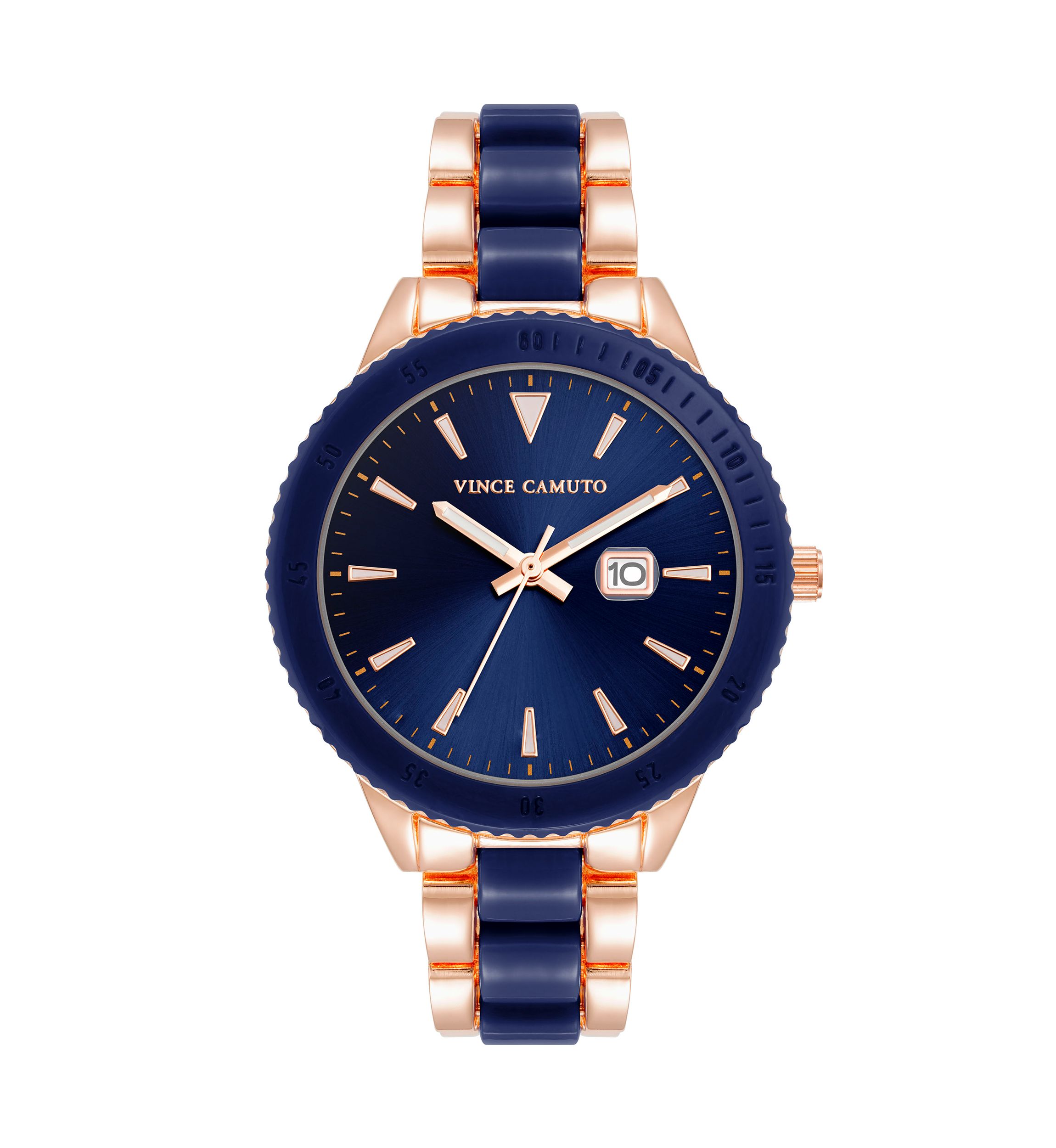 Rose Gold with Navy Accents Watch
