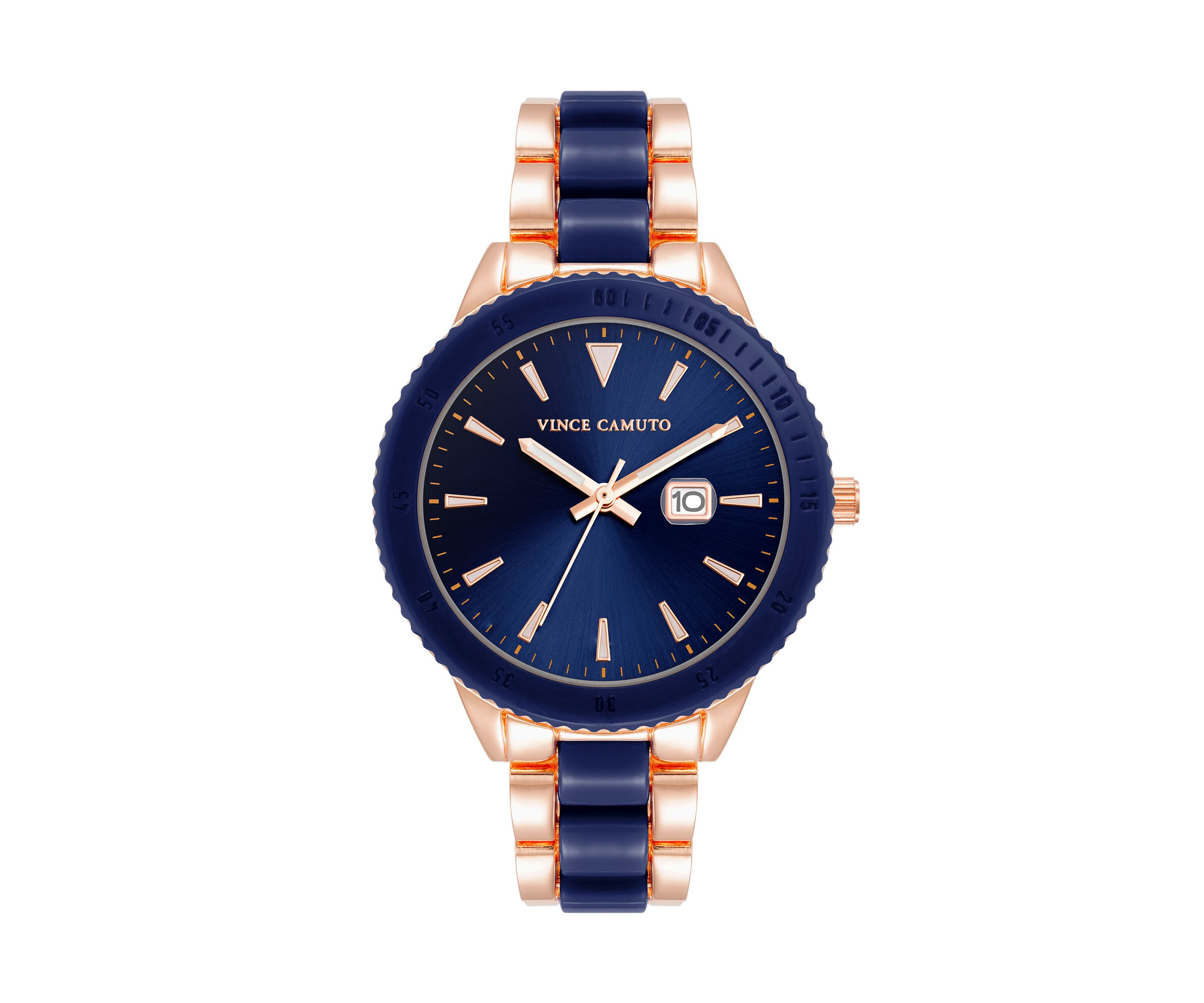 Rose Gold with Navy Accents Watch