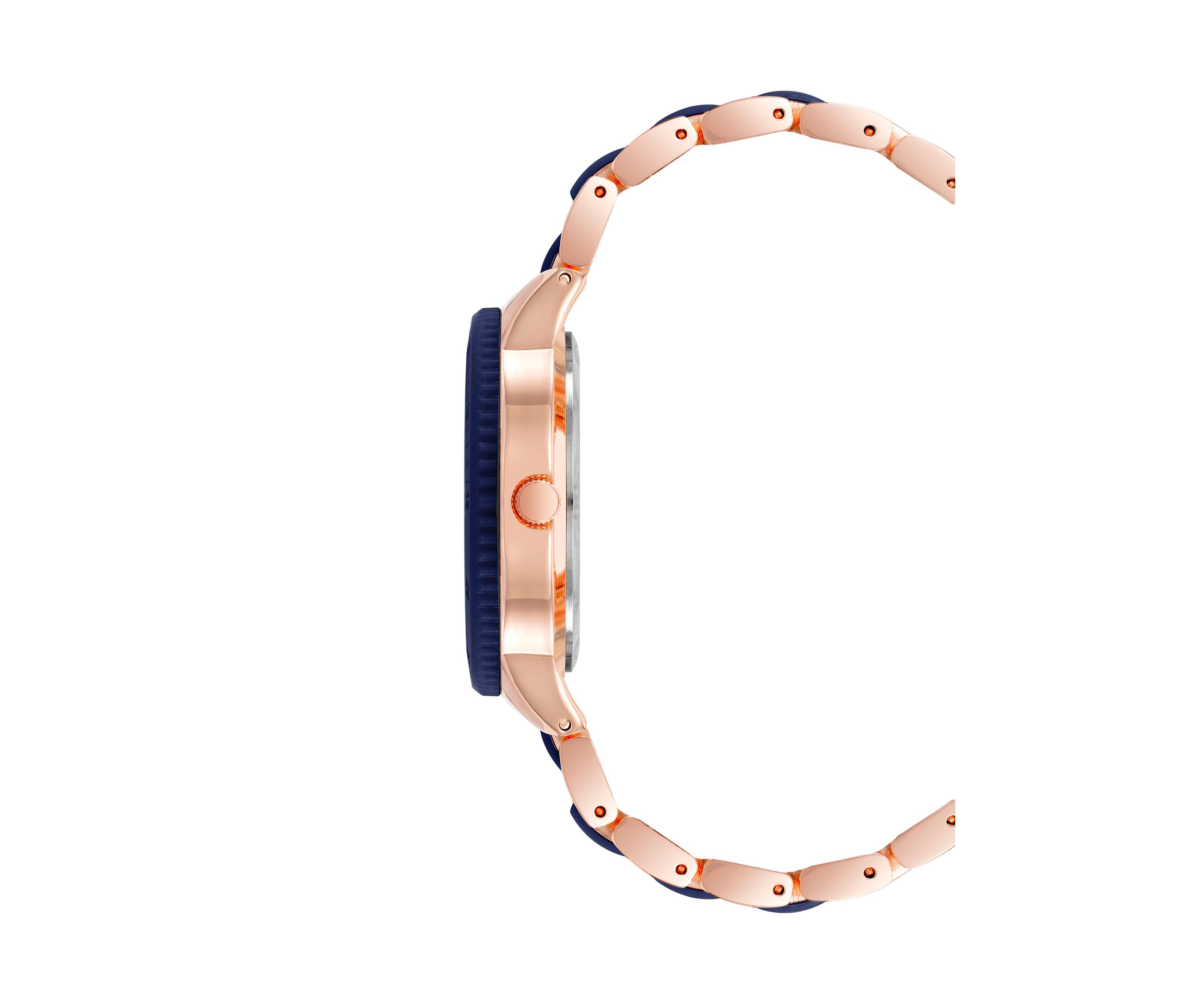Rose Gold with Navy Accents Watch