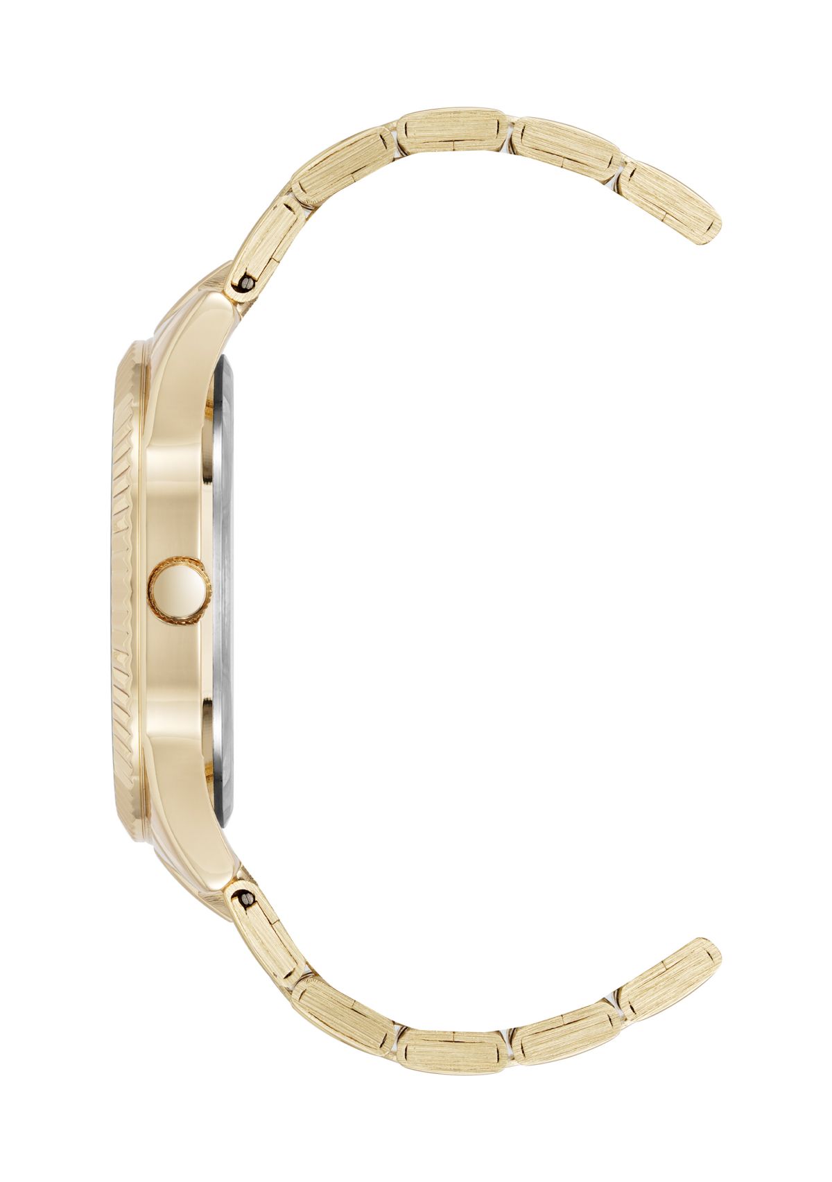 Quartz Gold-Tone Metal Alloy Crystal Accented Dial Watch