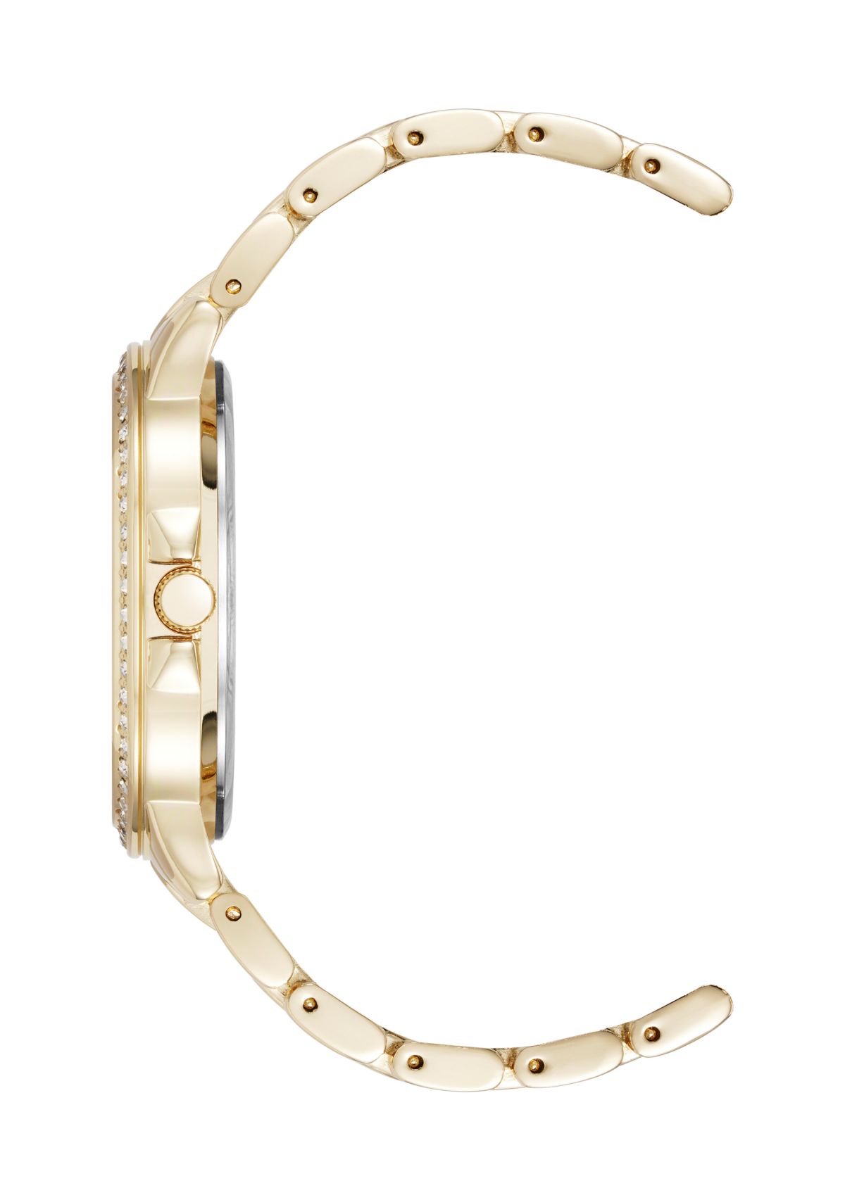 Quartz Metal Alloy Crystal Bezel Watch