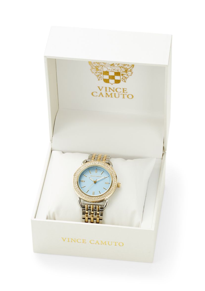 Vince Camuto Ladies Quartz Two-Tone Metal Alloy Bracelet 
