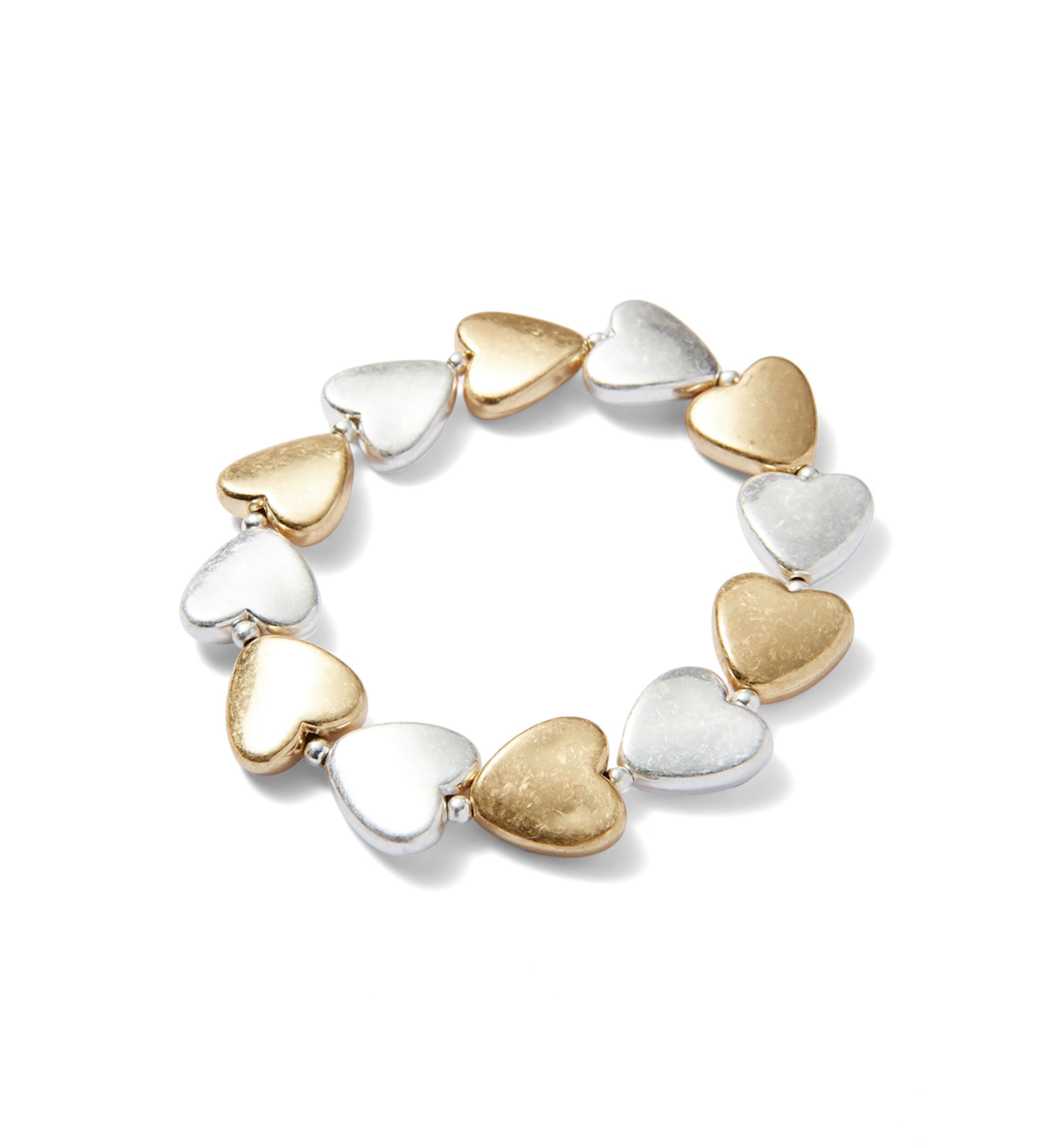 Heart Bead Stretch Bracelet