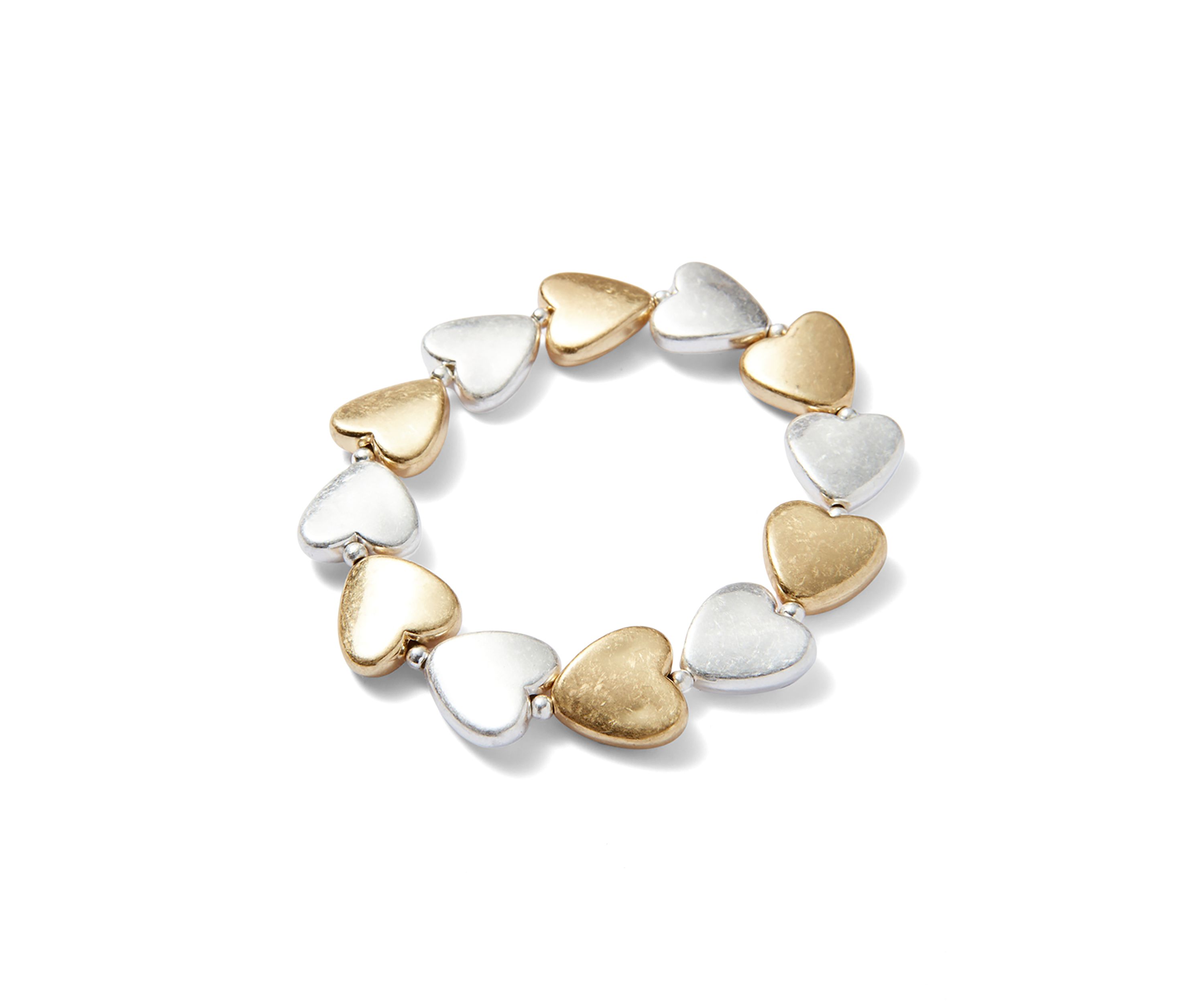 Heart Bead Stretch Bracelet