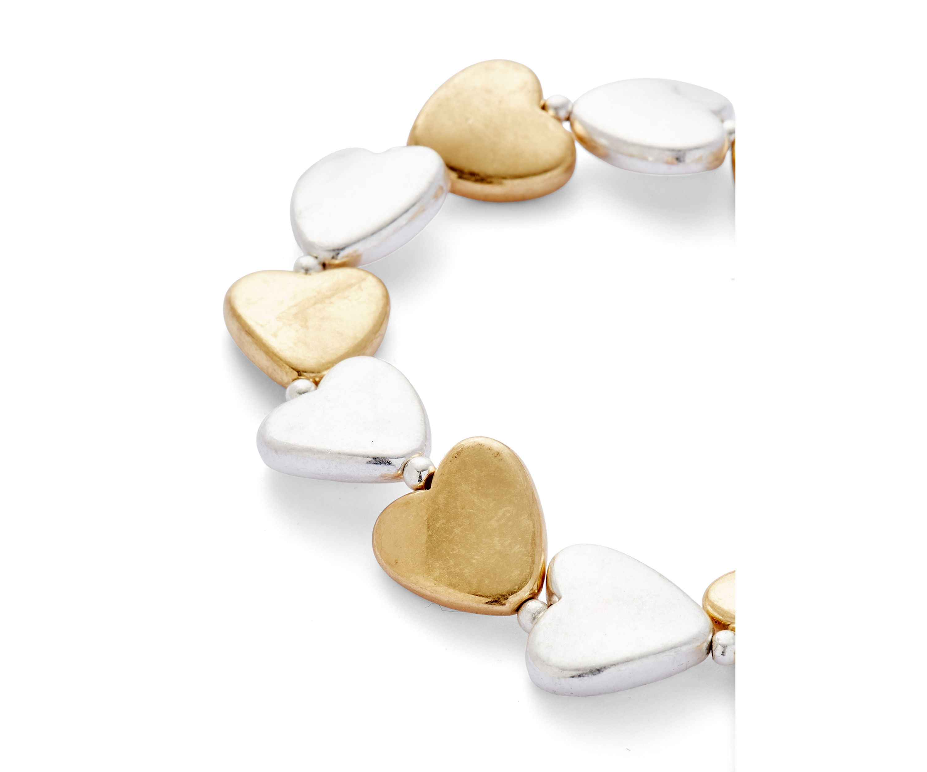 Heart Bead Stretch Bracelet