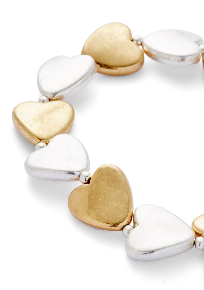 Heart Bead Stretch Bracelet