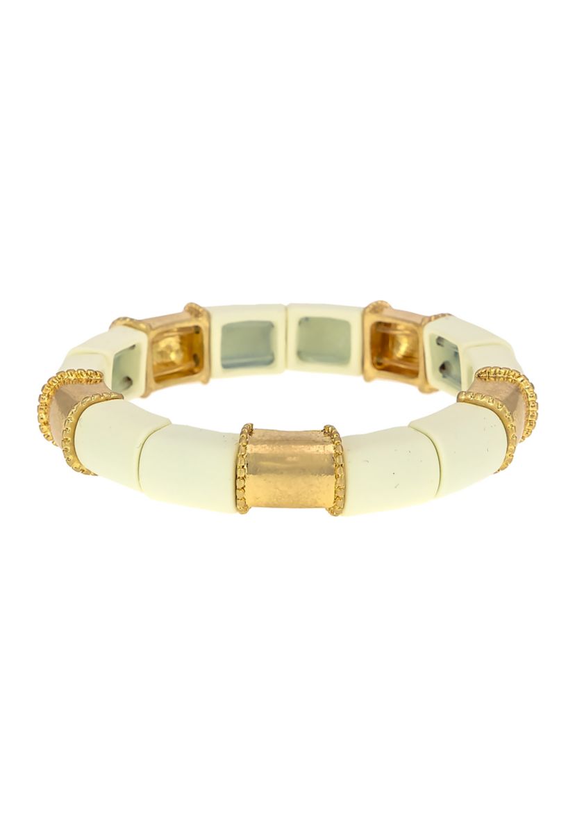 Sectional Metal Scrap Bangle Bracelet 