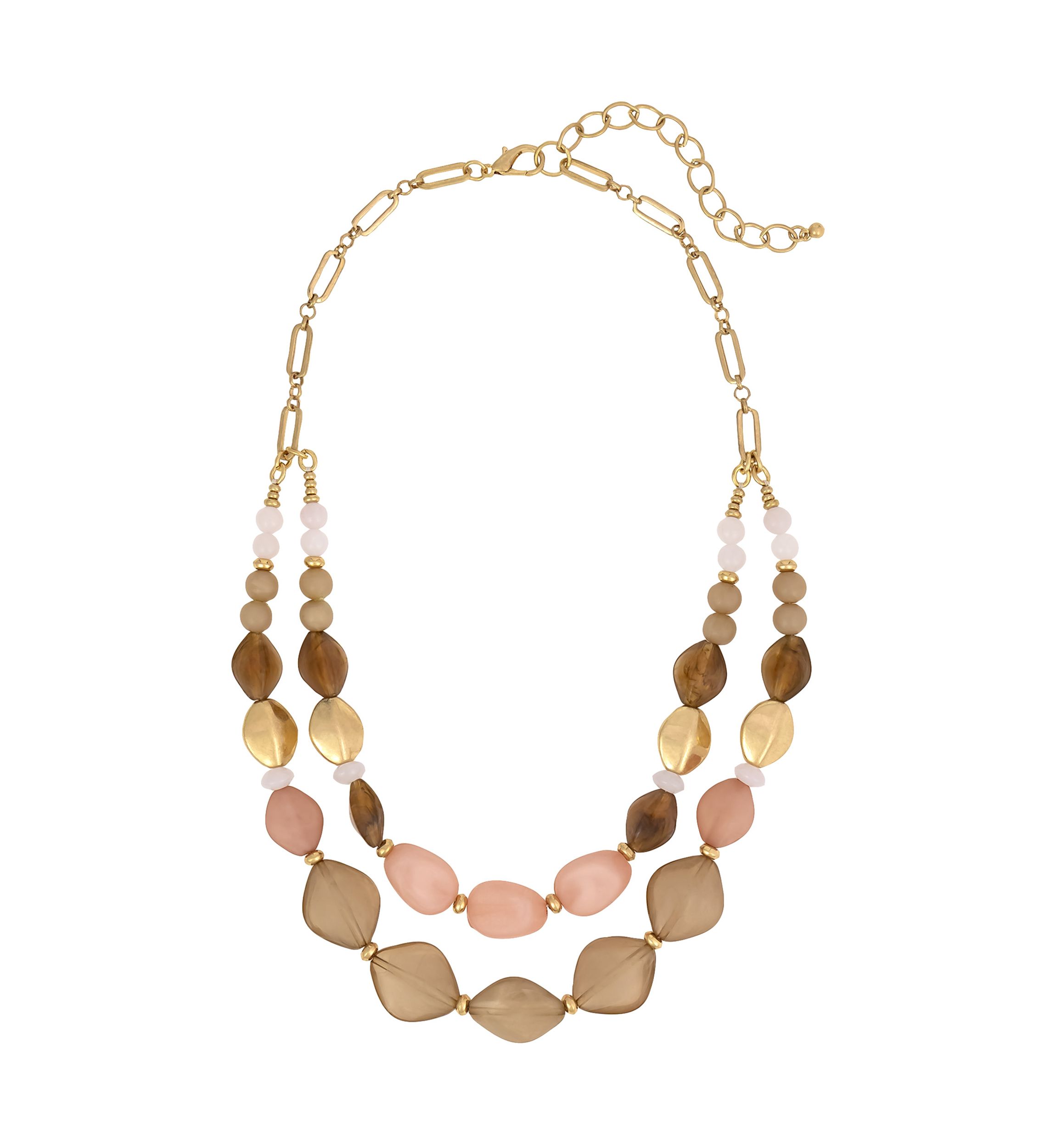 2-Row Beaded Frontal Necklace