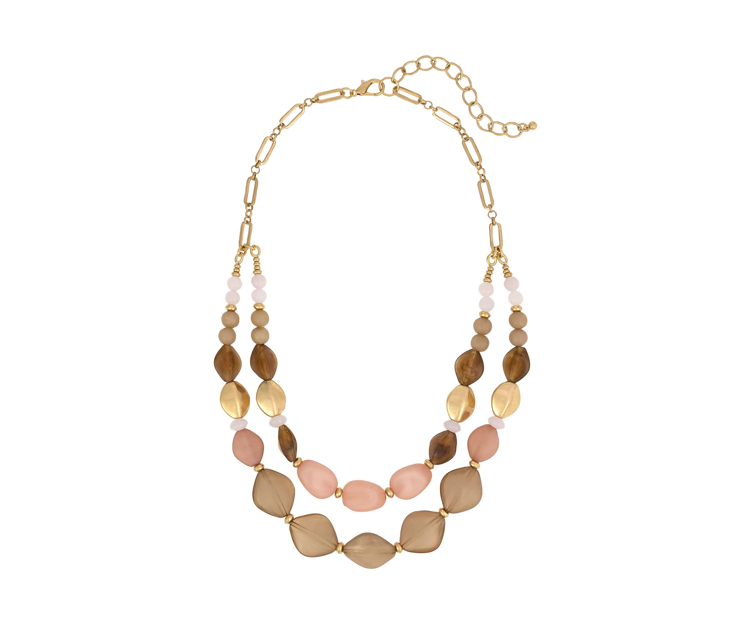 2-Row Beaded Frontal Necklace