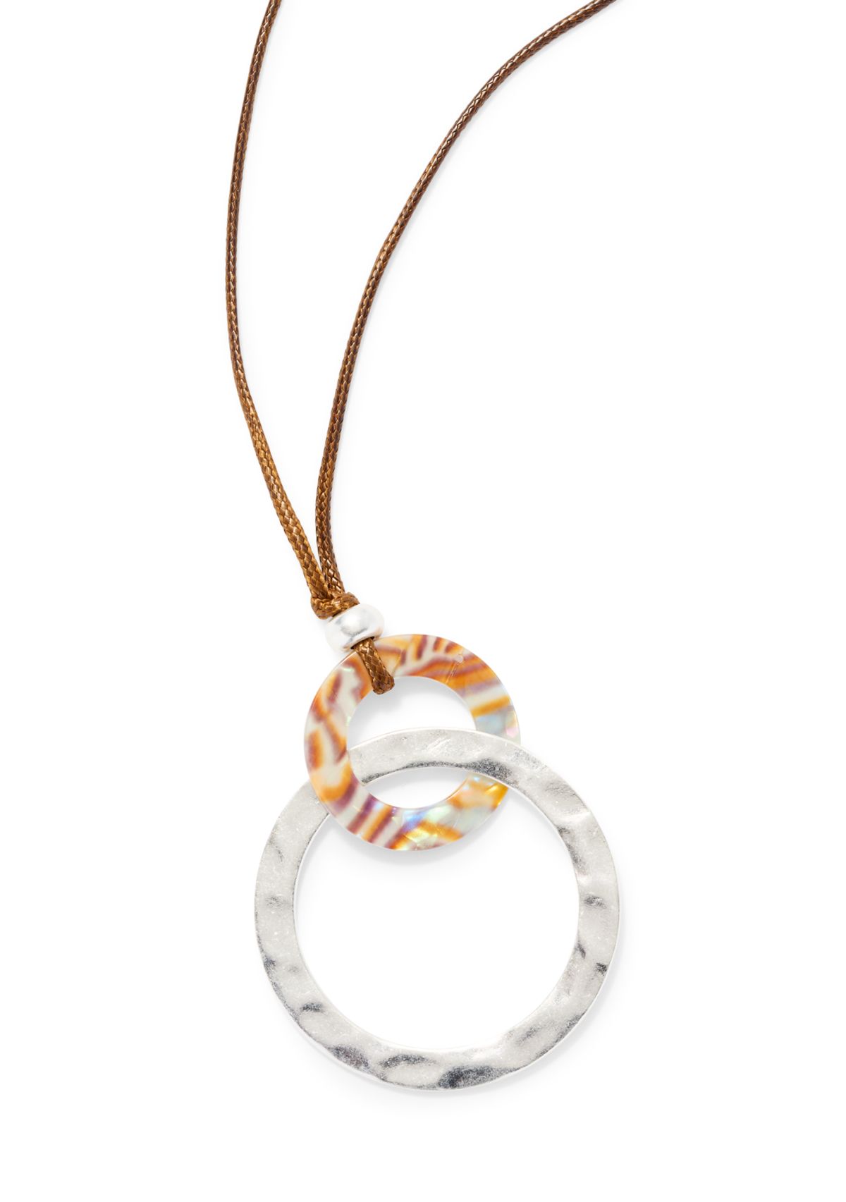 Silver Tone Multi Pendant Necklace