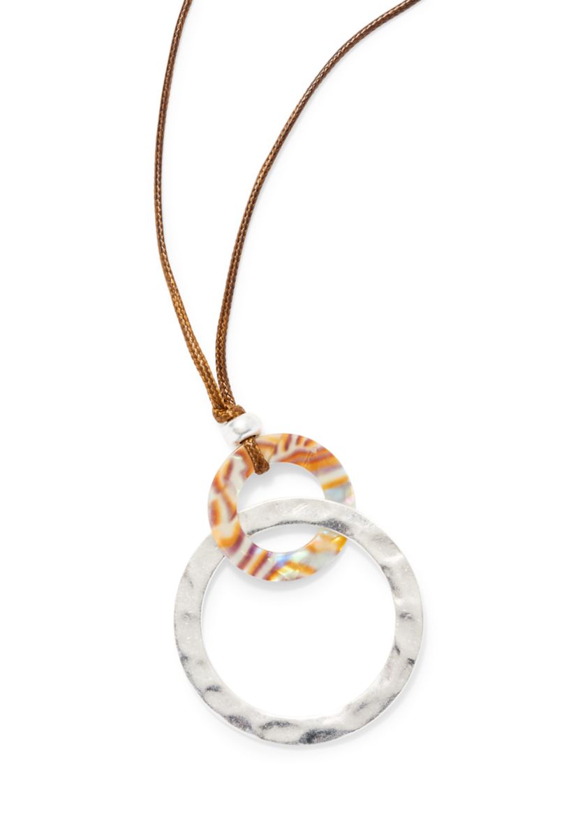 Silver Tone Multi Pendant Necklace