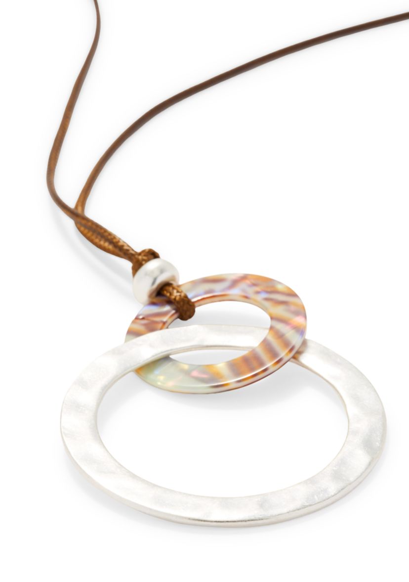 Silver Tone Multi Pendant Necklace