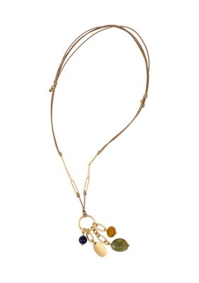Wonderly Beaded Tassel Pendant Necklace