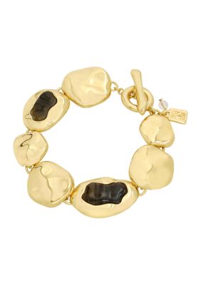 Robert Lee Morris Soho Labradorite Sculpted Link Bracelet, 7 in