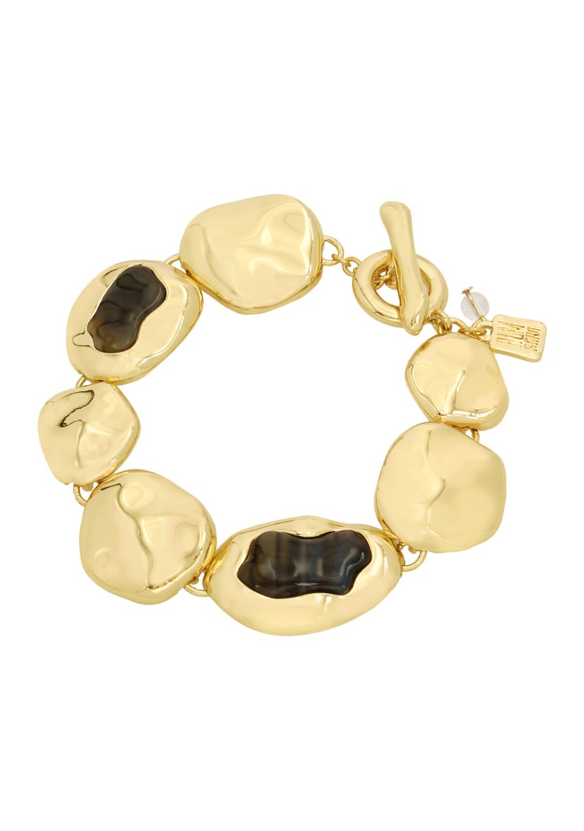 Labradorite Sculpted Link Bracelet 