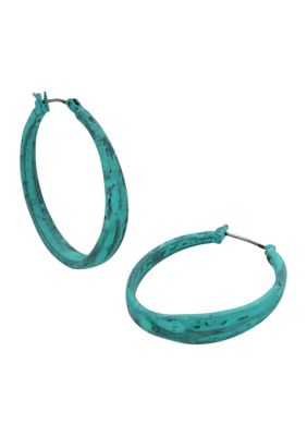 Textured Hoop Earrings