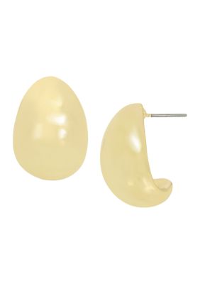 Robert Lee Morris Soho Dome Hoop Earrings, Gold