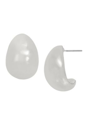 Robert Lee Morris Soho Dome Hoop Earrings, Silver