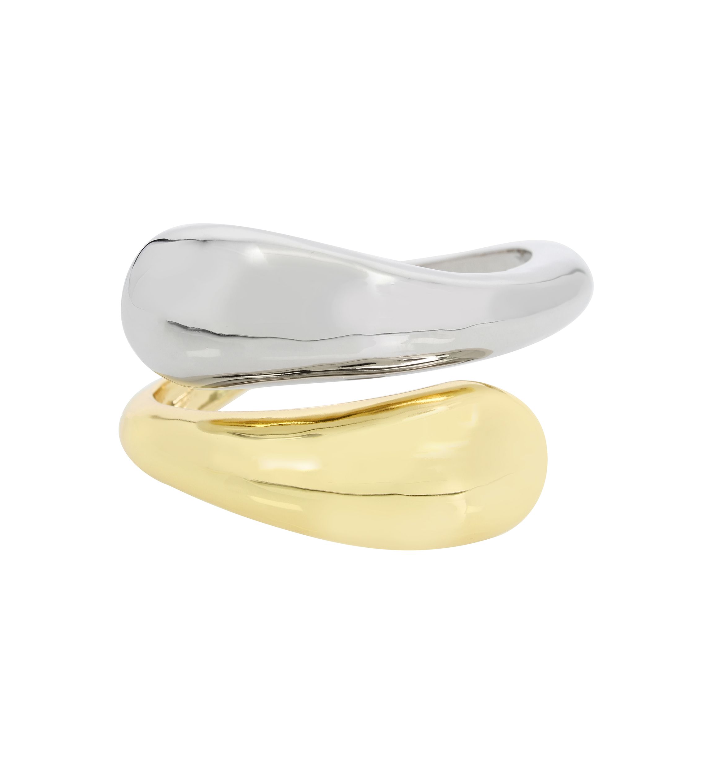 Sculpted Bypass Bangle Bracelet