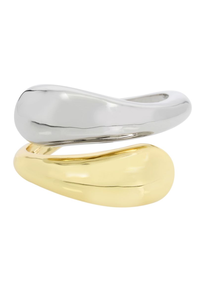Sculpted Bypass Bangle Bracelet