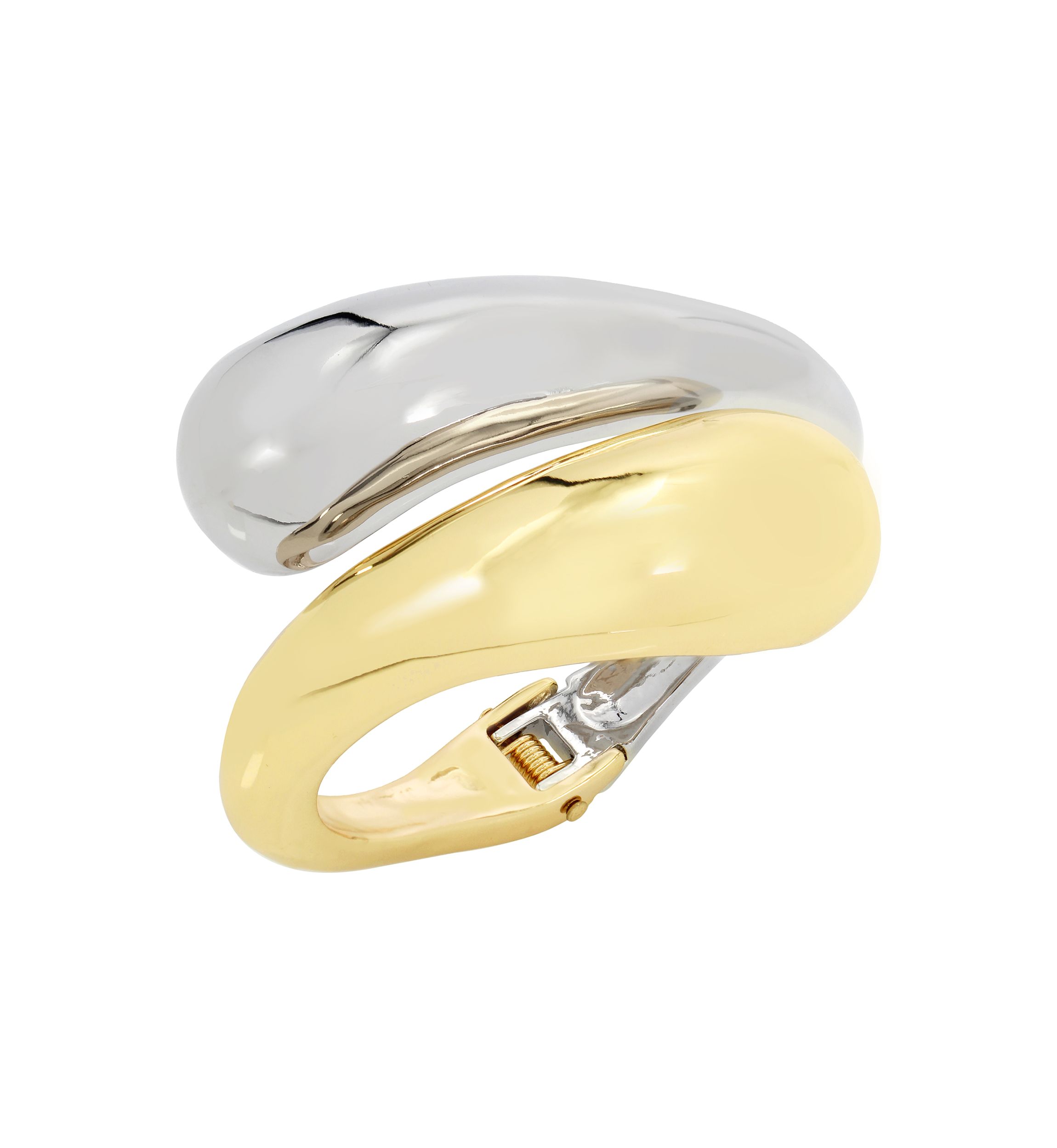 Sculpted Bypass Bangle Bracelet