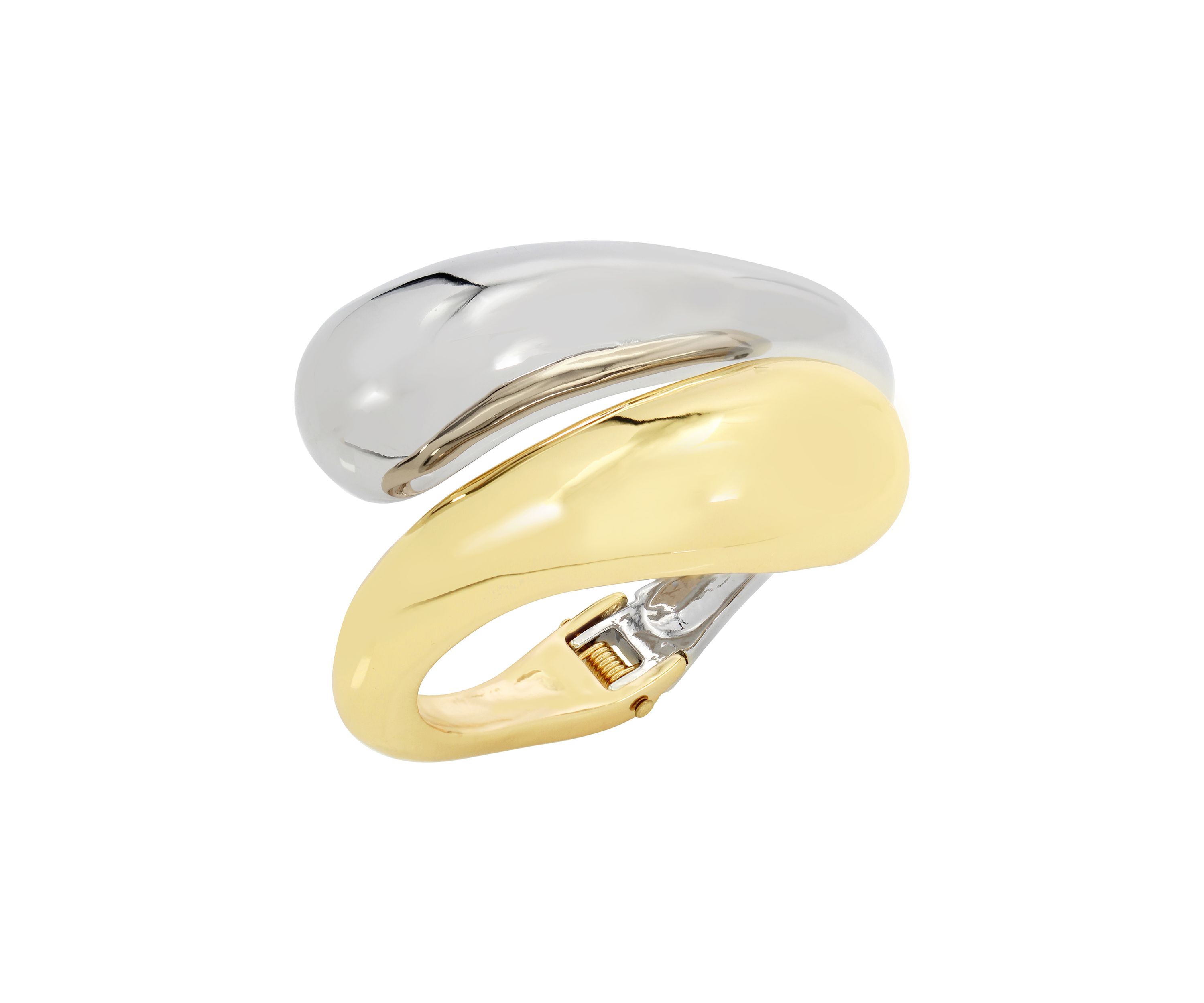 Sculpted Bypass Bangle Bracelet