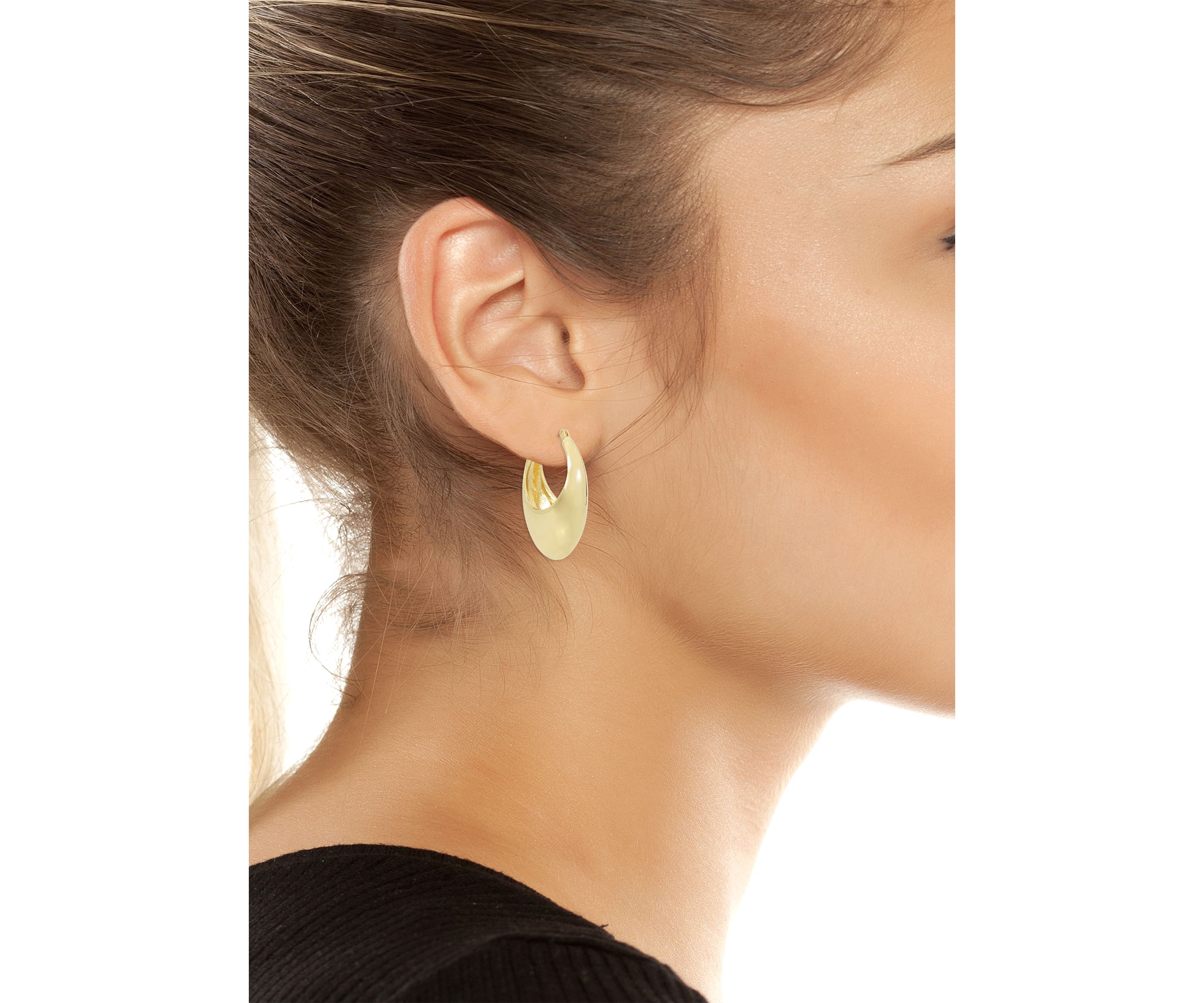 Dome Hoop Earrings