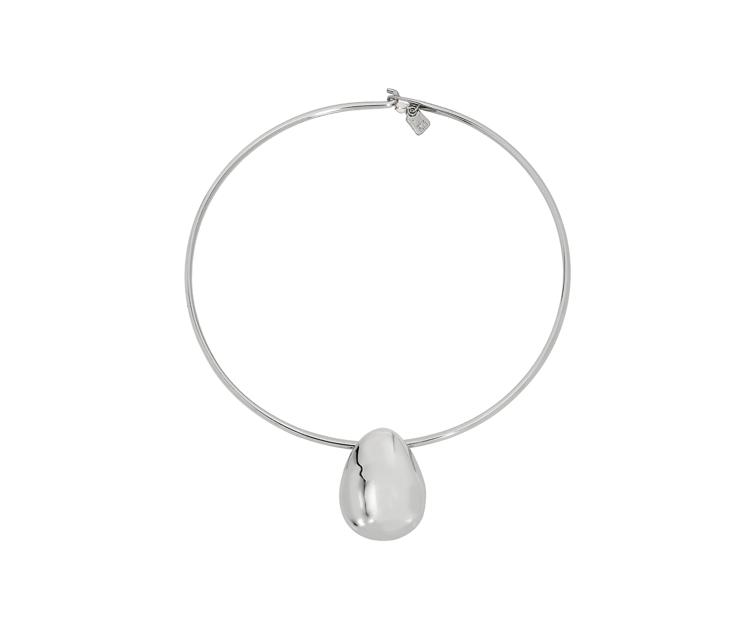 Dome Pendant Wire Necklace