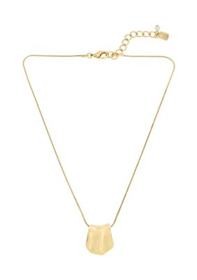 Robert Lee Morris Soho Petal Pendant Necklace, Gold, 16 in