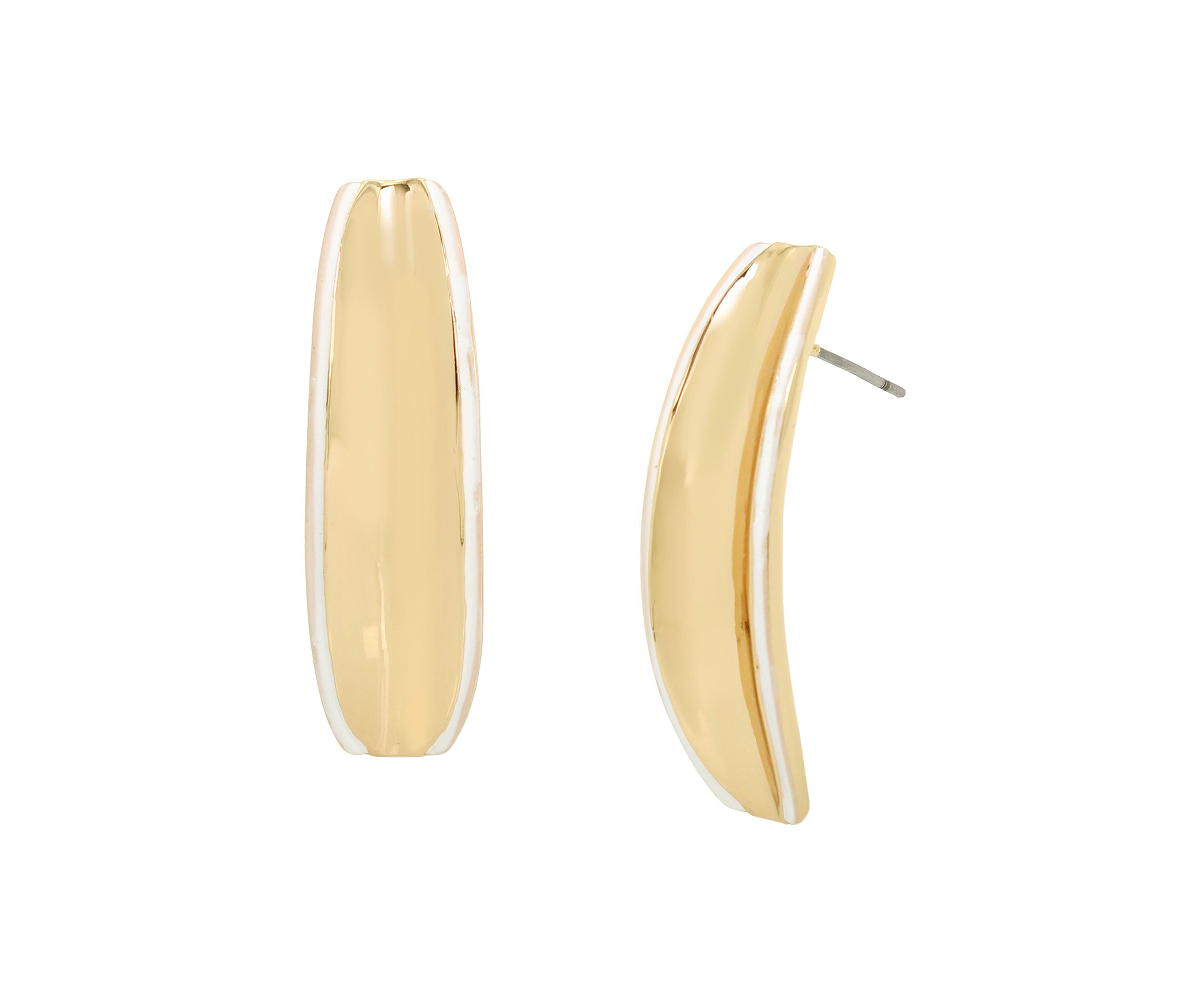 Molten Patina Curved Stick Earrings
