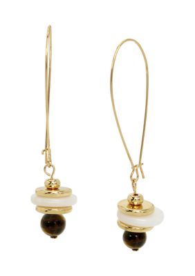 Robert Lee Morris Soho Mixed Beaded Dangle Earrings
