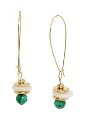 Robert Lee Morris Soho Mixed Beaded Dangle Earrings