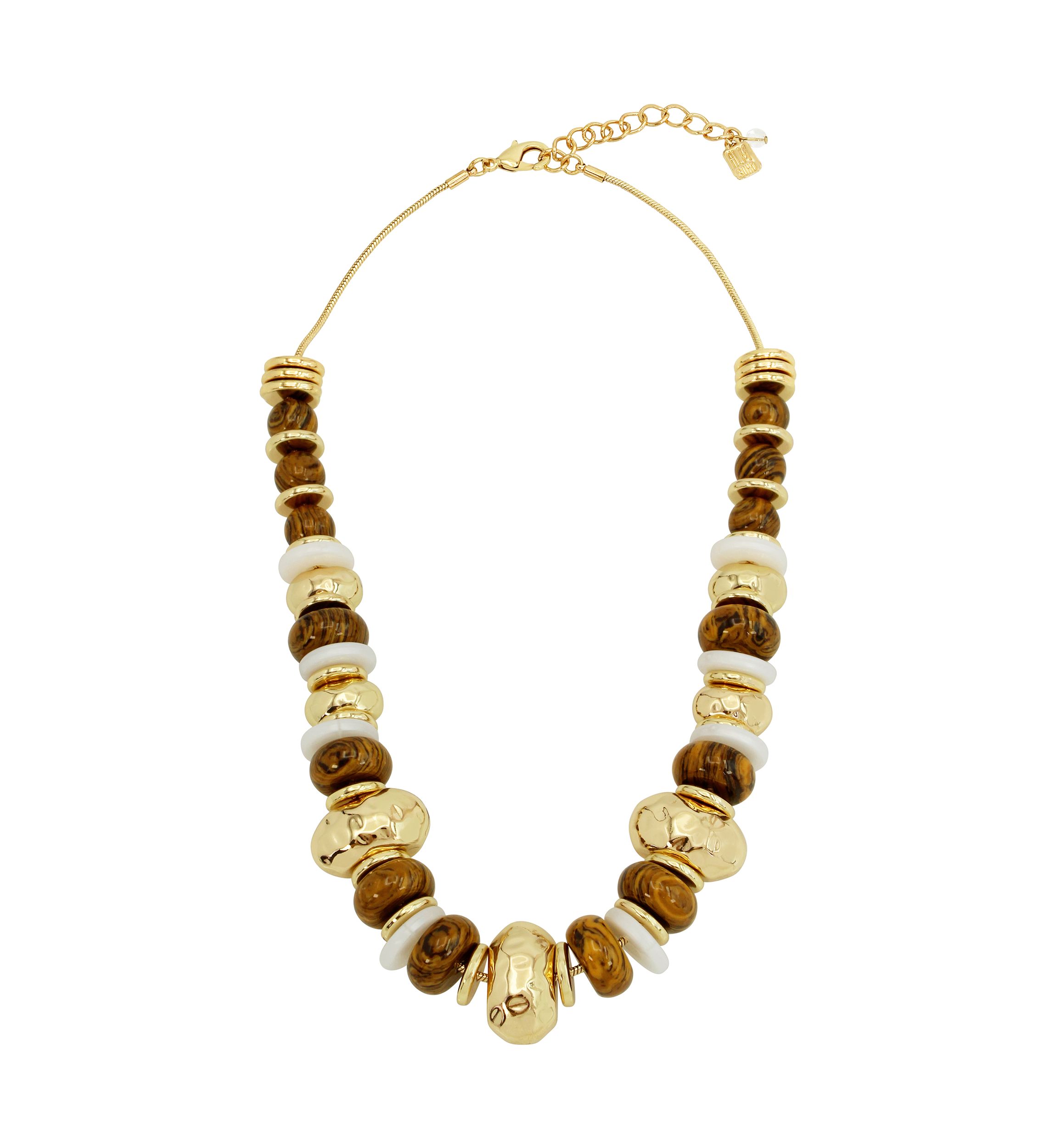 Mixed Beaded Statement Necklace