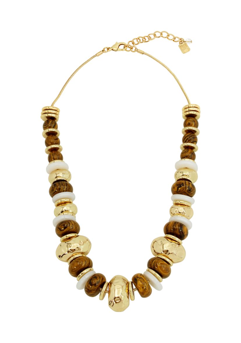 Mixed Beaded Statement Necklace